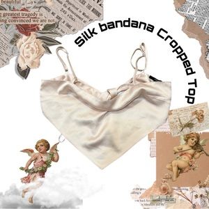 Silk bandana crop
